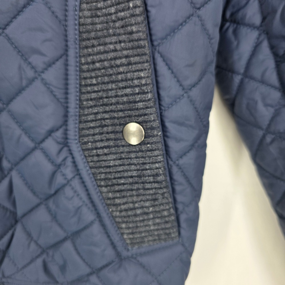 Southern Tide Mens Quilted Bomber Jacket Navy Blue Full Zip Small - Picture 5 of 10